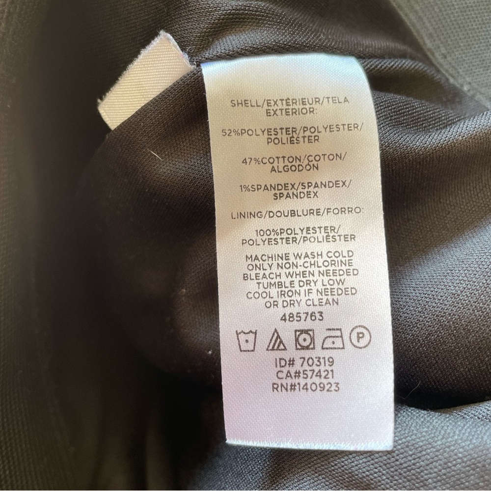 Loft Black White Diamond Pattern Lined Mini Skirt… - image 4